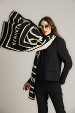 צעיף דו-צדדי ממותג לנשים | קנת קול 