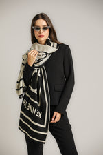 צעיף דו-צדדי ממותג לנשים | קנת קול 