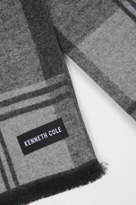 צעיף משבצות אפור | קנת קול