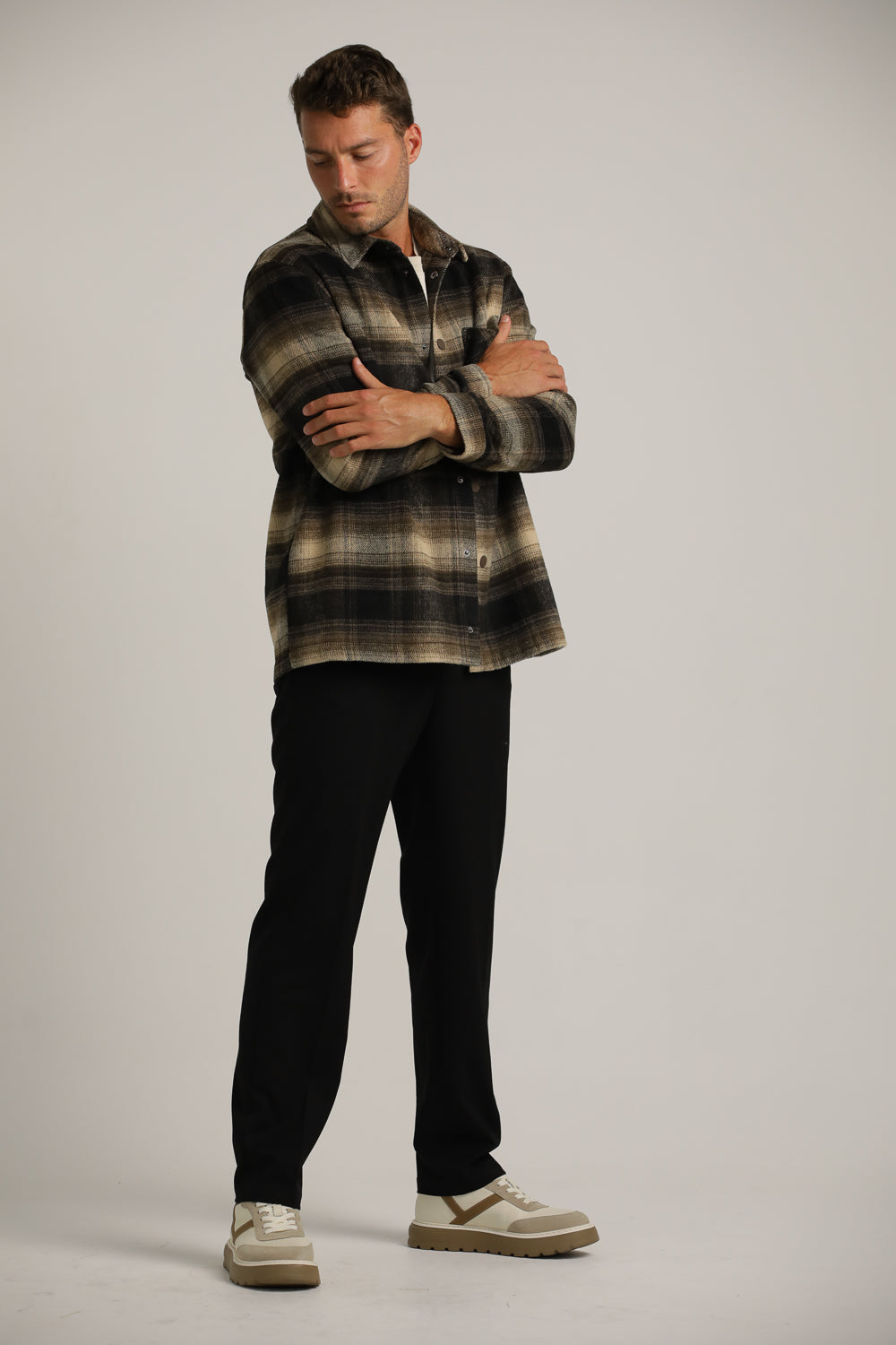 אוברשירט פלאנל בעיצוב משובץ | קנת קול