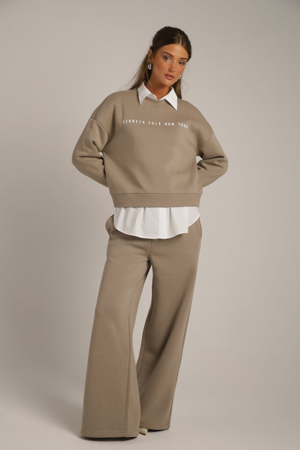 סווטשירט קרופ עם לוגו | קנת קול