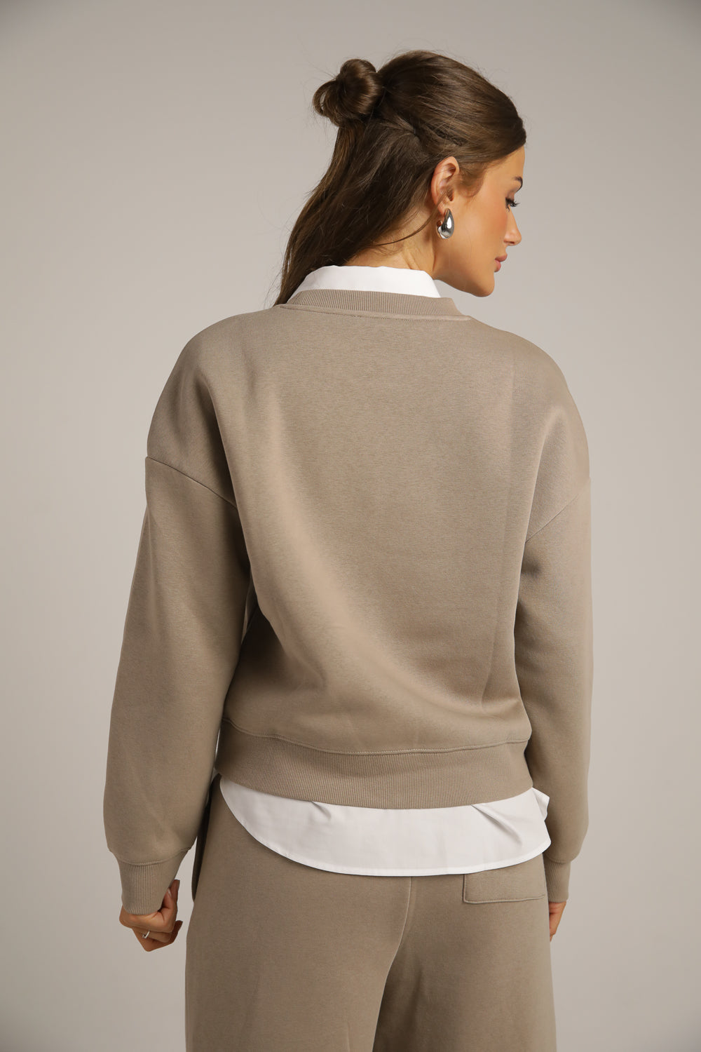 סווטשירט קרופ עם לוגו | קנת קול