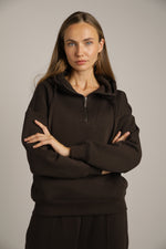 סווטשירט אוברסייז עם קפוצ'ון | קנת קול