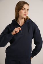 סווטשירט אוברסייז עם קפוצ'ון | קנת קול