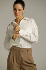 חולצה מכופתרת אוברסייז | קנת קול