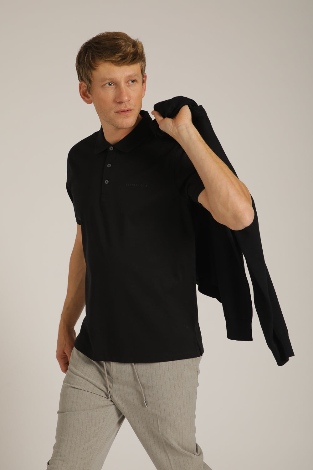 חולצת סריג פולו לגברים | קנת קול