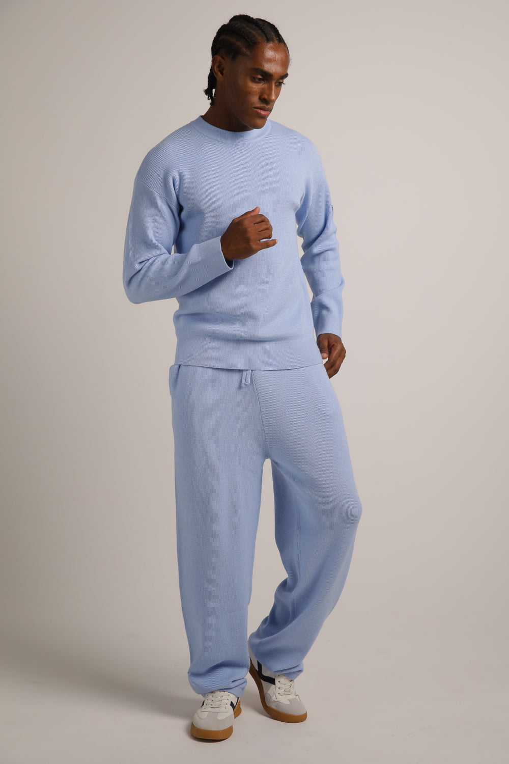 סווטשירט סריג בטקסטורת ריב | קנת קול