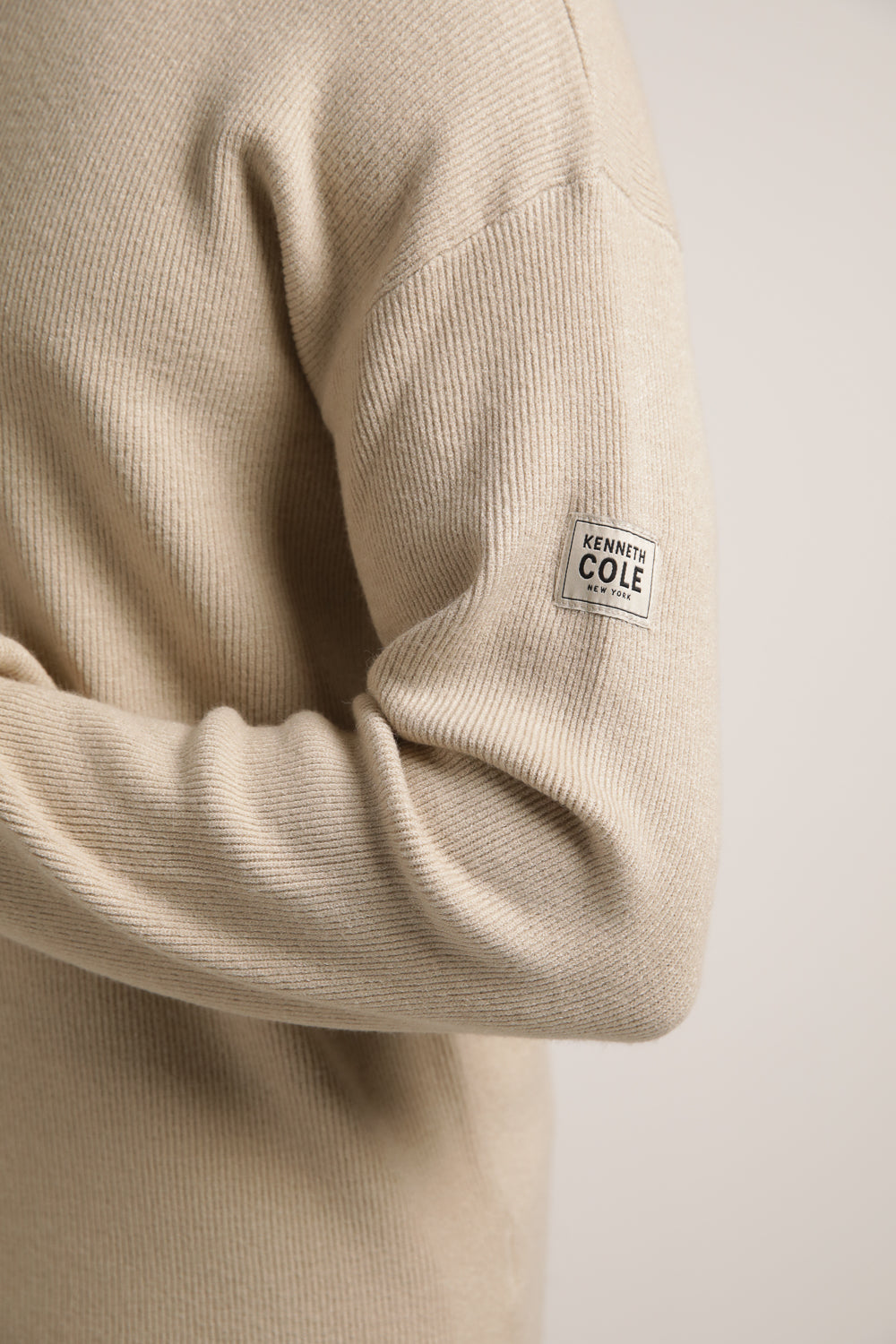 סווטשירט סריג בטקסטורת ריב | קנת קול