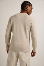 סווטשירט סריג בטקסטורת ריב | קנת קול