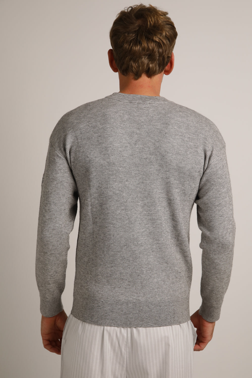 סווטשירט סריג בטקסטורת ריב | קנת קול