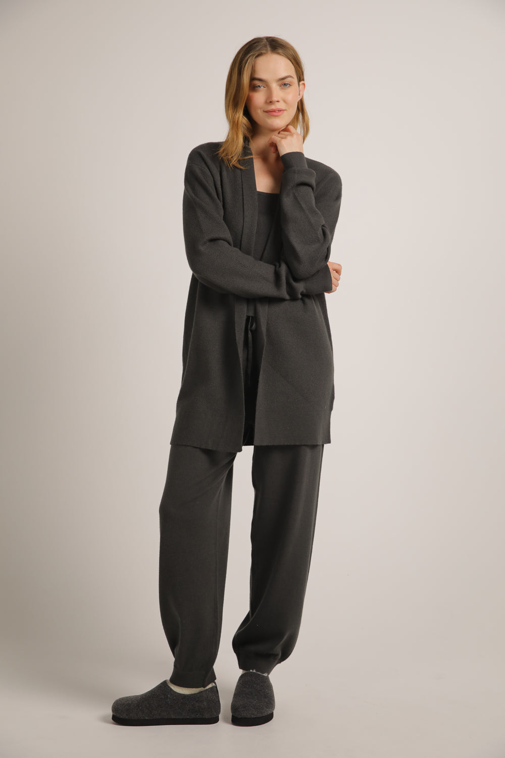 קרדיגן סרוג ארוך | קנת קול