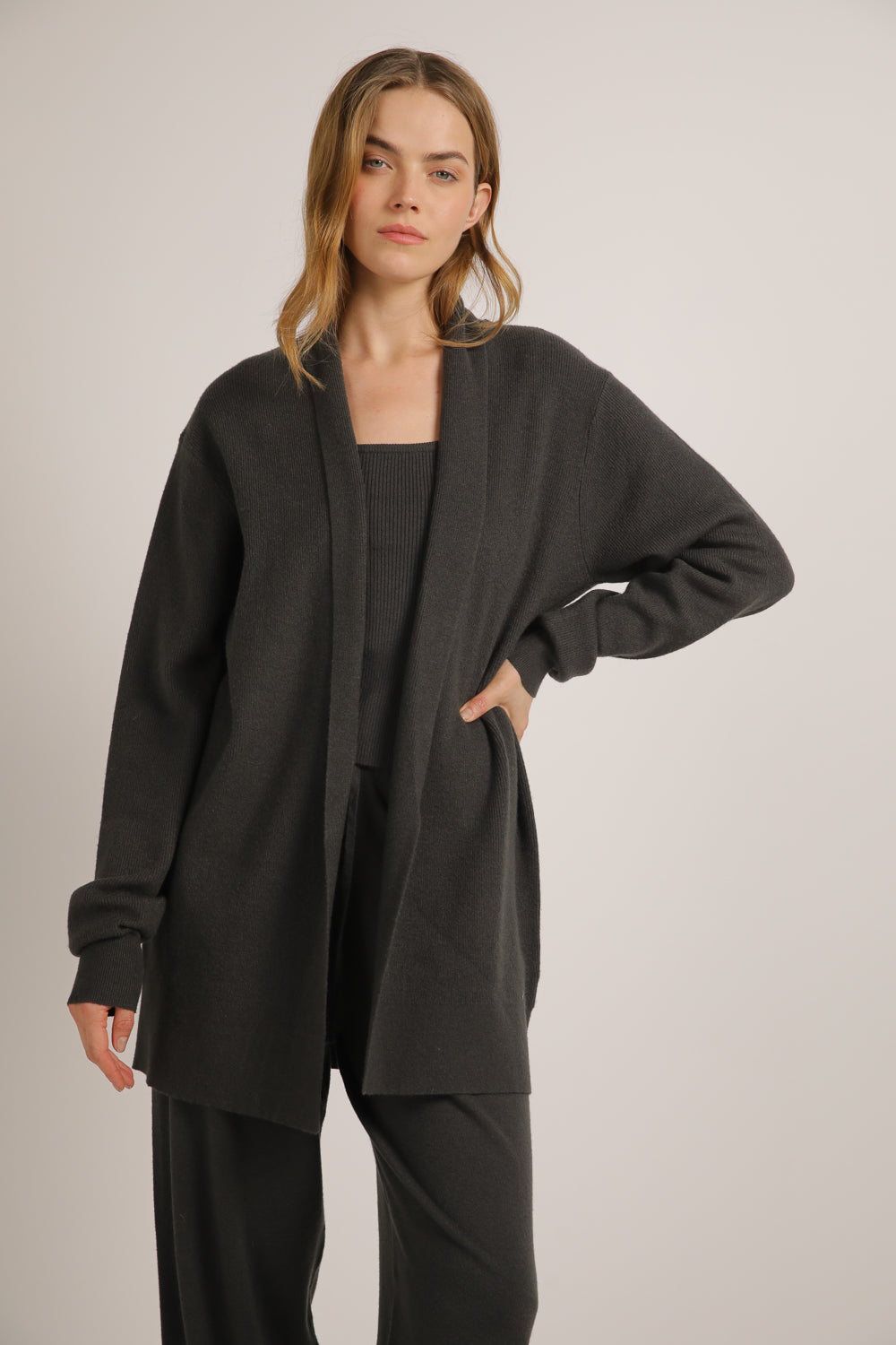 קרדיגן סרוג ארוך | קנת קול