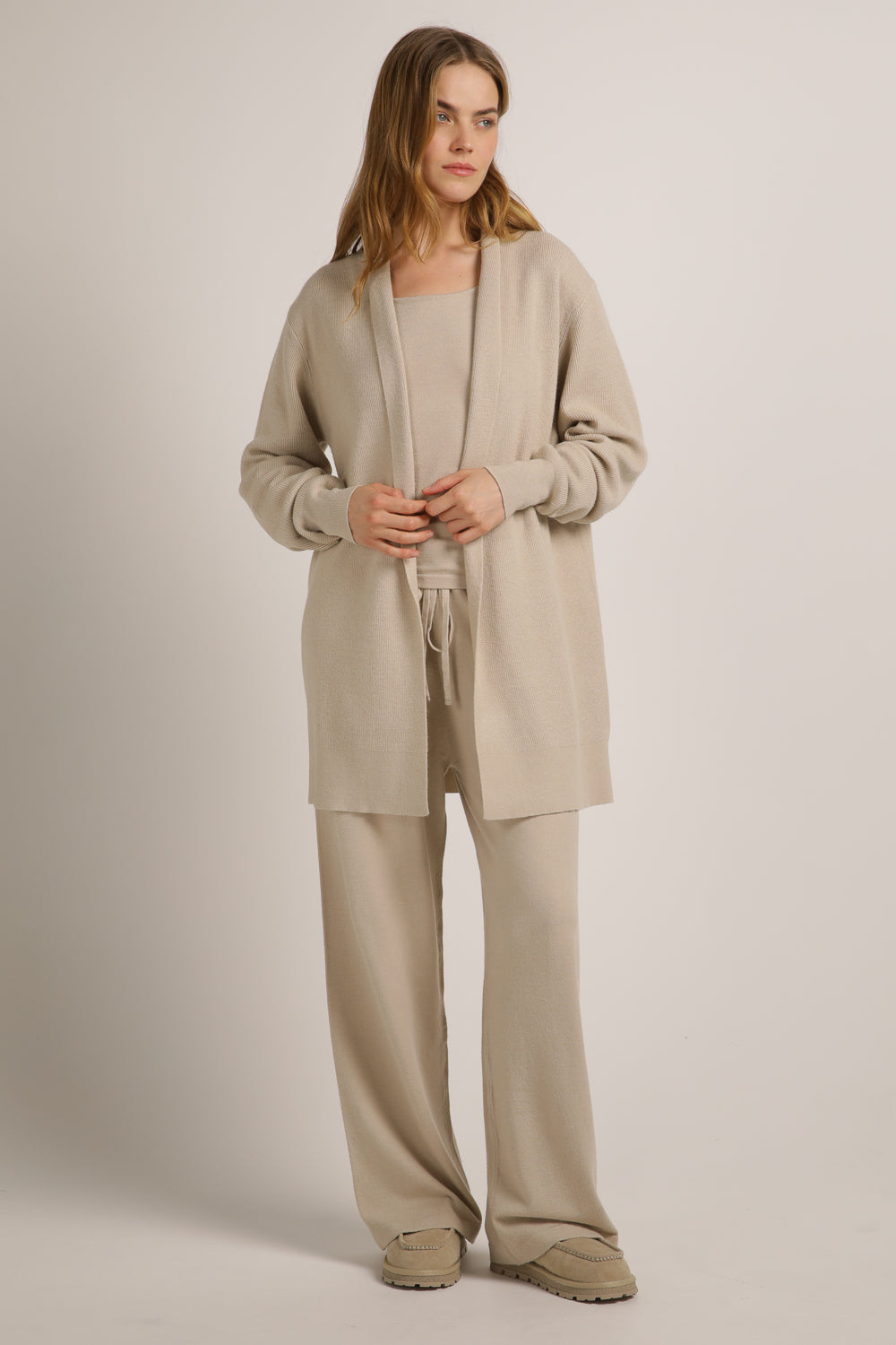 קרדיגן סרוג ארוך | קנת קול