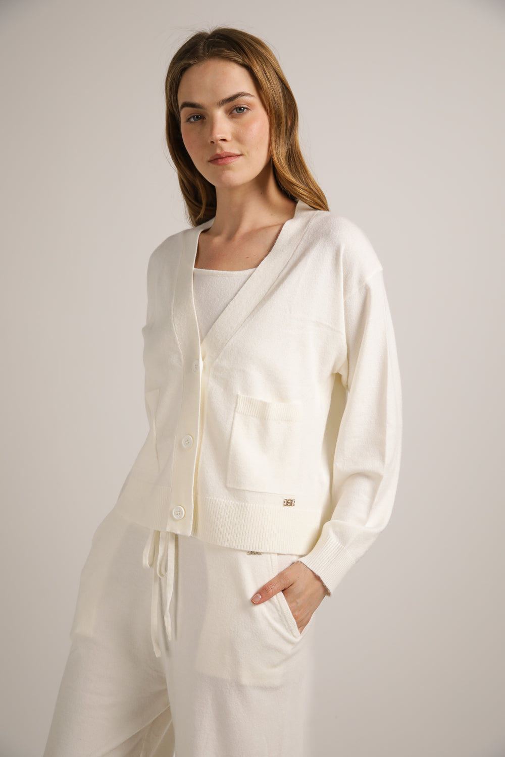 קרדיגן סרוג בגזרת קרופ | קנת קול