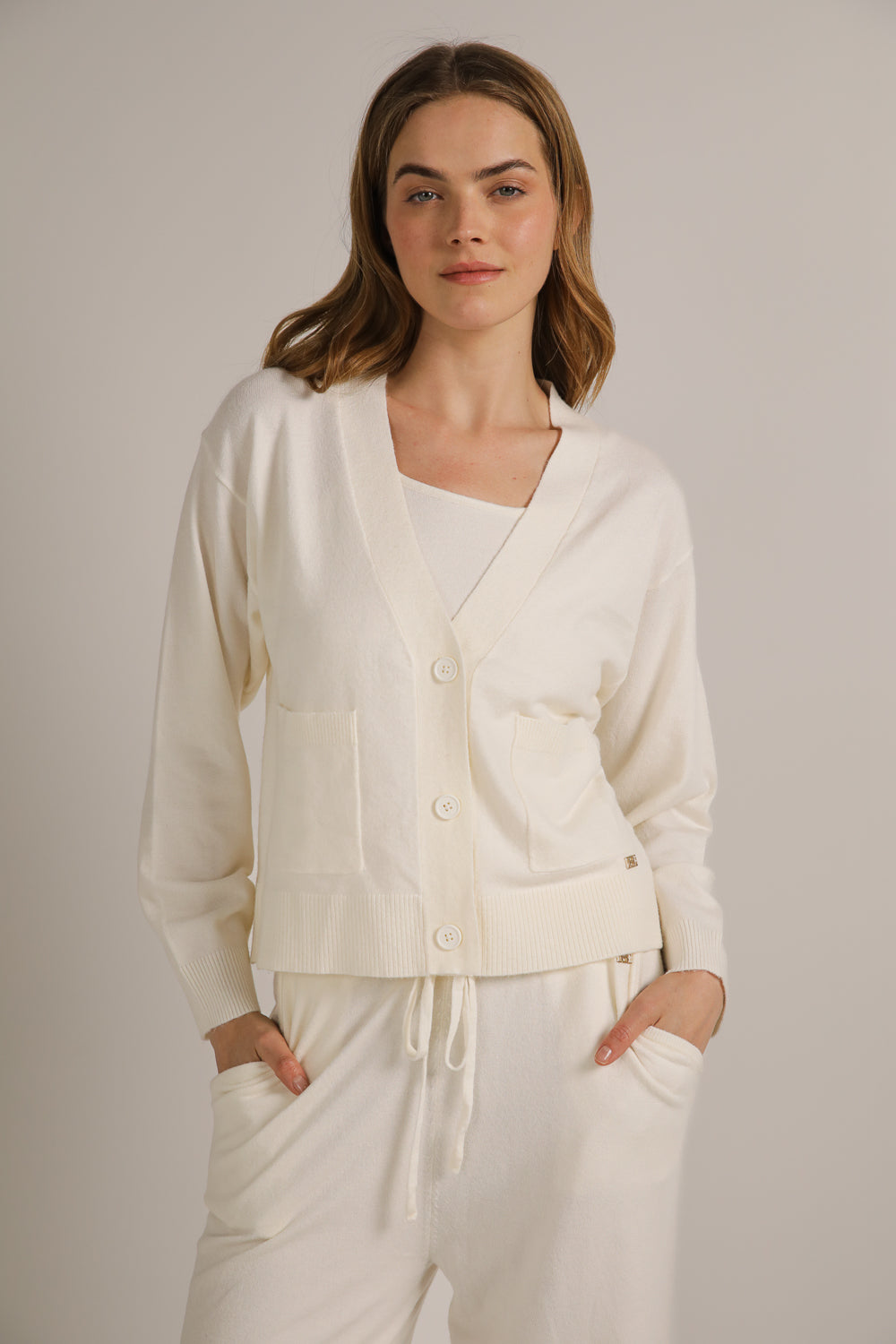 קרדיגן סרוג בגזרת קרופ | קנת קול