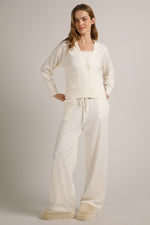 מכנסי סריג בגזרה רחבה | קנת קול