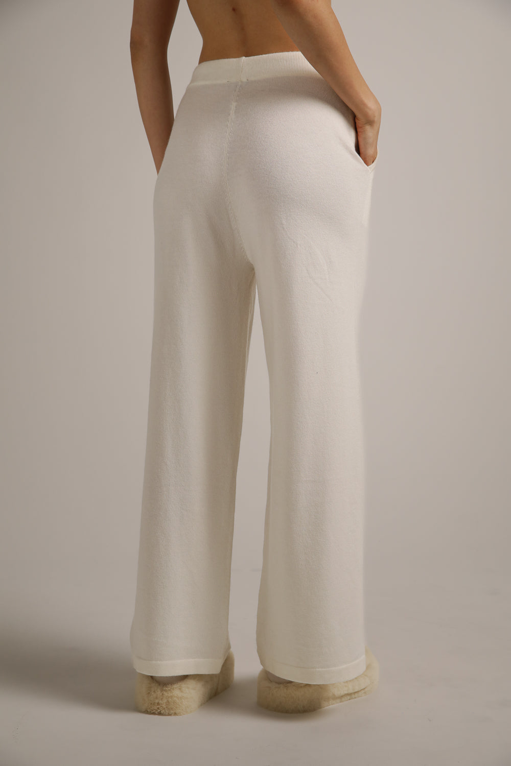 מכנסי סריג בגזרה רחבה | קנת קול