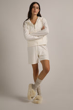 ג'קט סרוג עם קפצ'ון | קנת קול