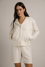 ג'קט סרוג עם קפצ'ון | קנת קול