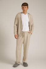 מכנסי סריג ארוכים מבד ריב | קנת קול