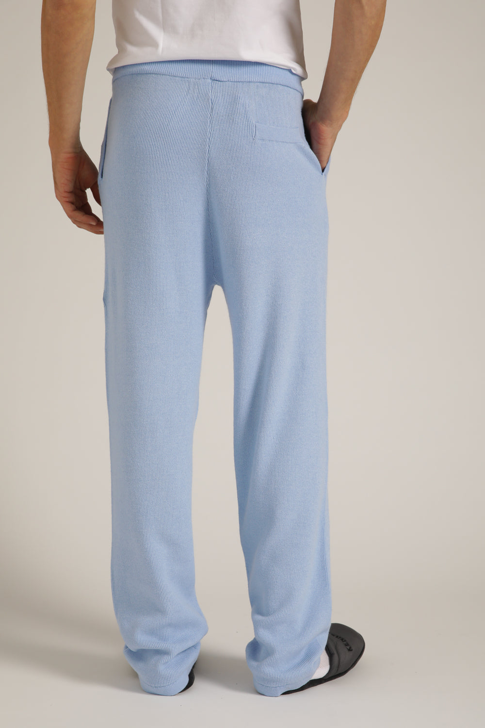 מכנסי סריג ארוכים מבד ריב | קנת קול