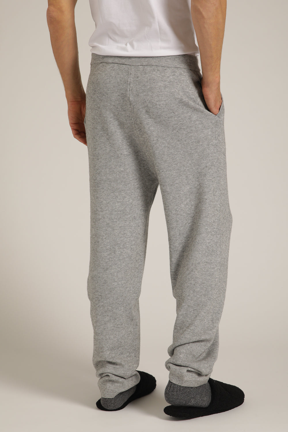 מכנסי סריג ארוכים מבד ריב | קנת קול