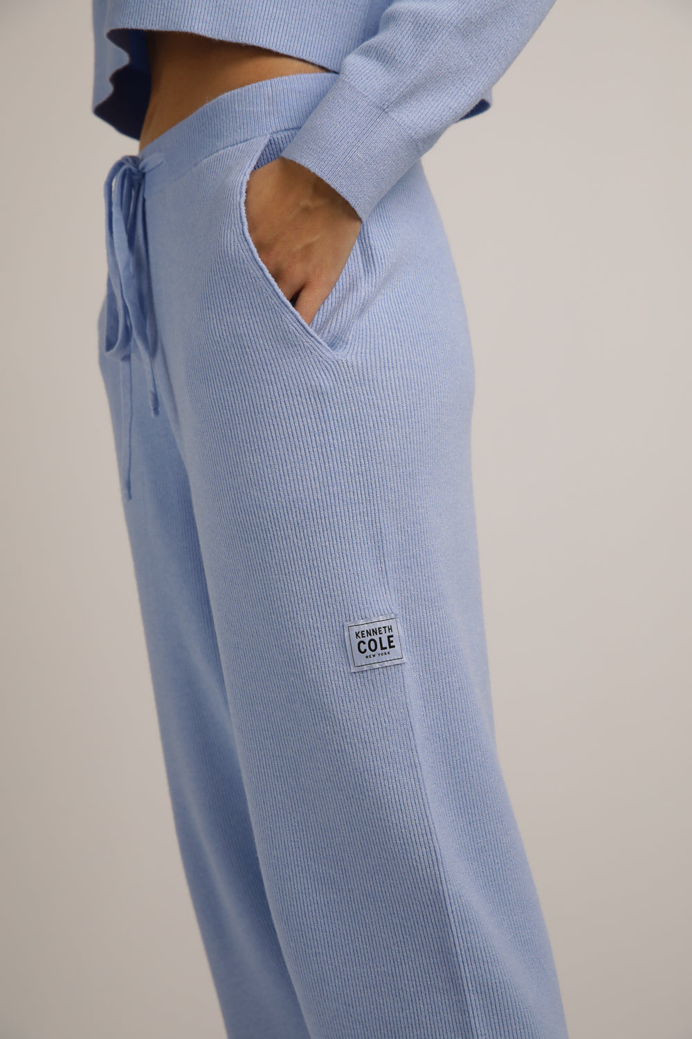 מכנסי טרנינג סריג בגזרה צרה | קנת קול