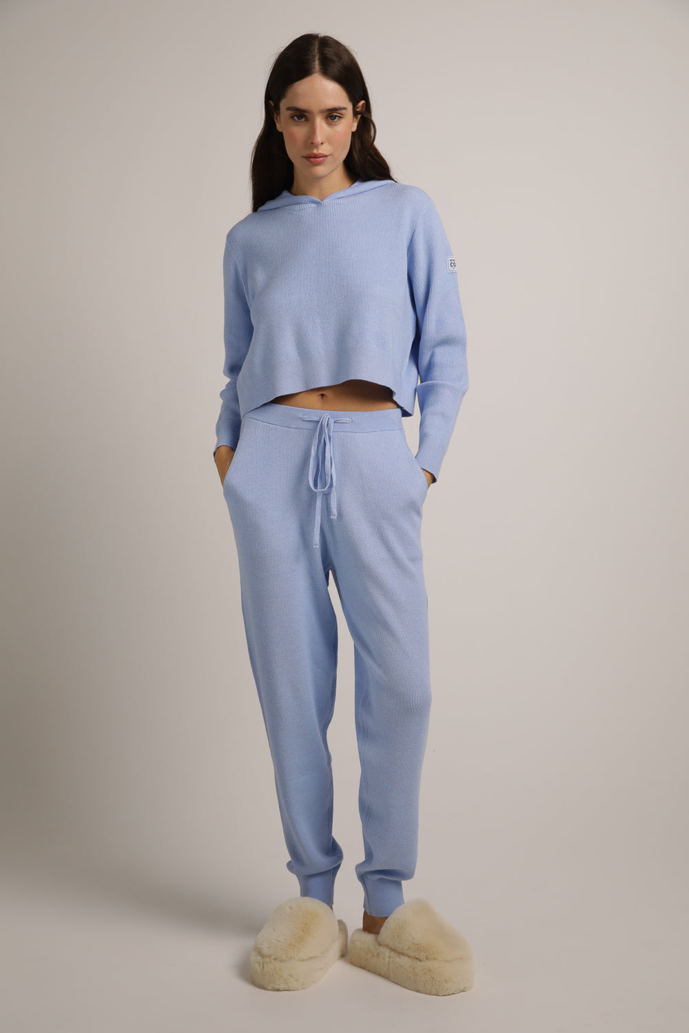 מכנסי טרנינג סריג בגזרה צרה | קנת קול