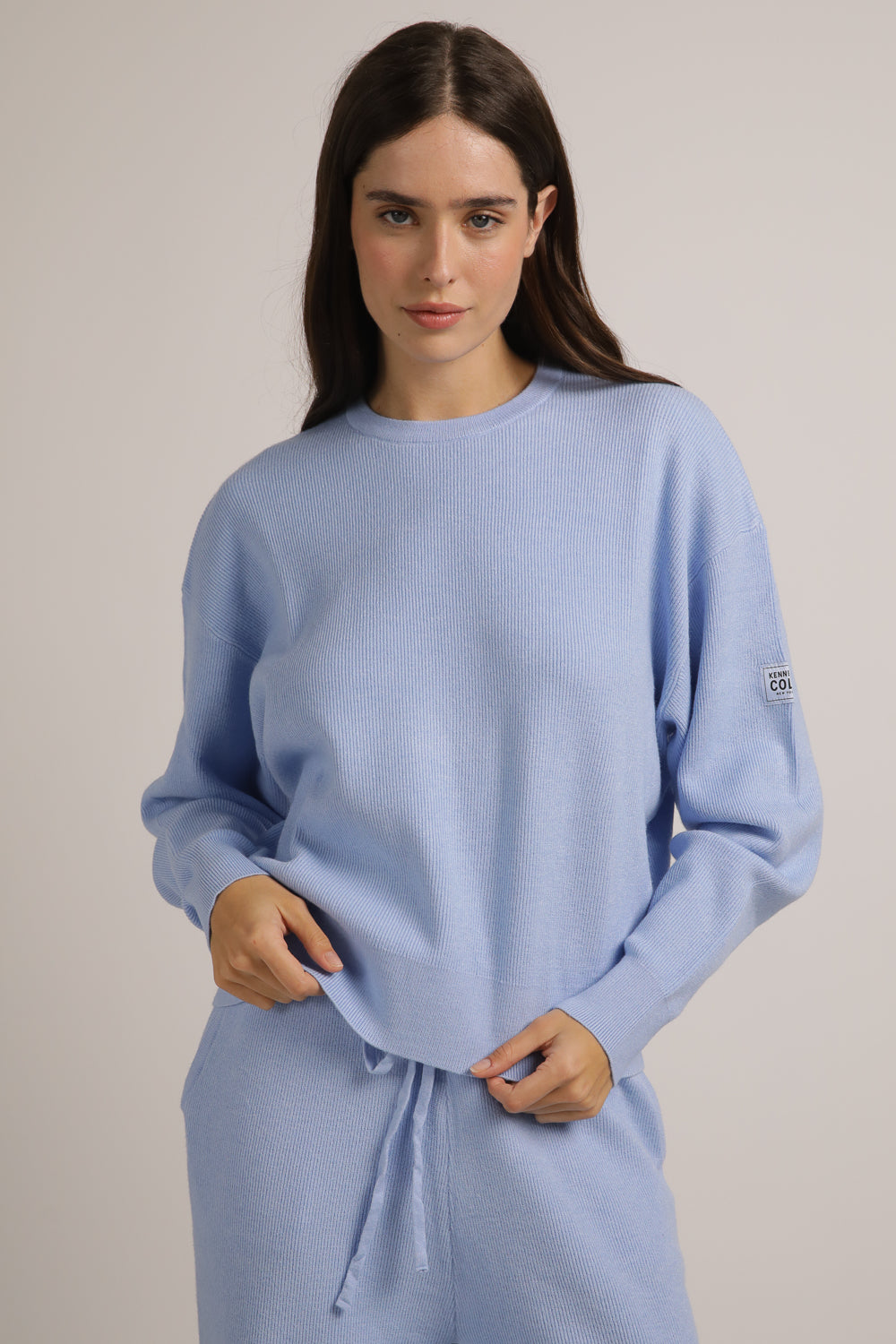 סווטשירט סרוג מבד ריב | קנת קול