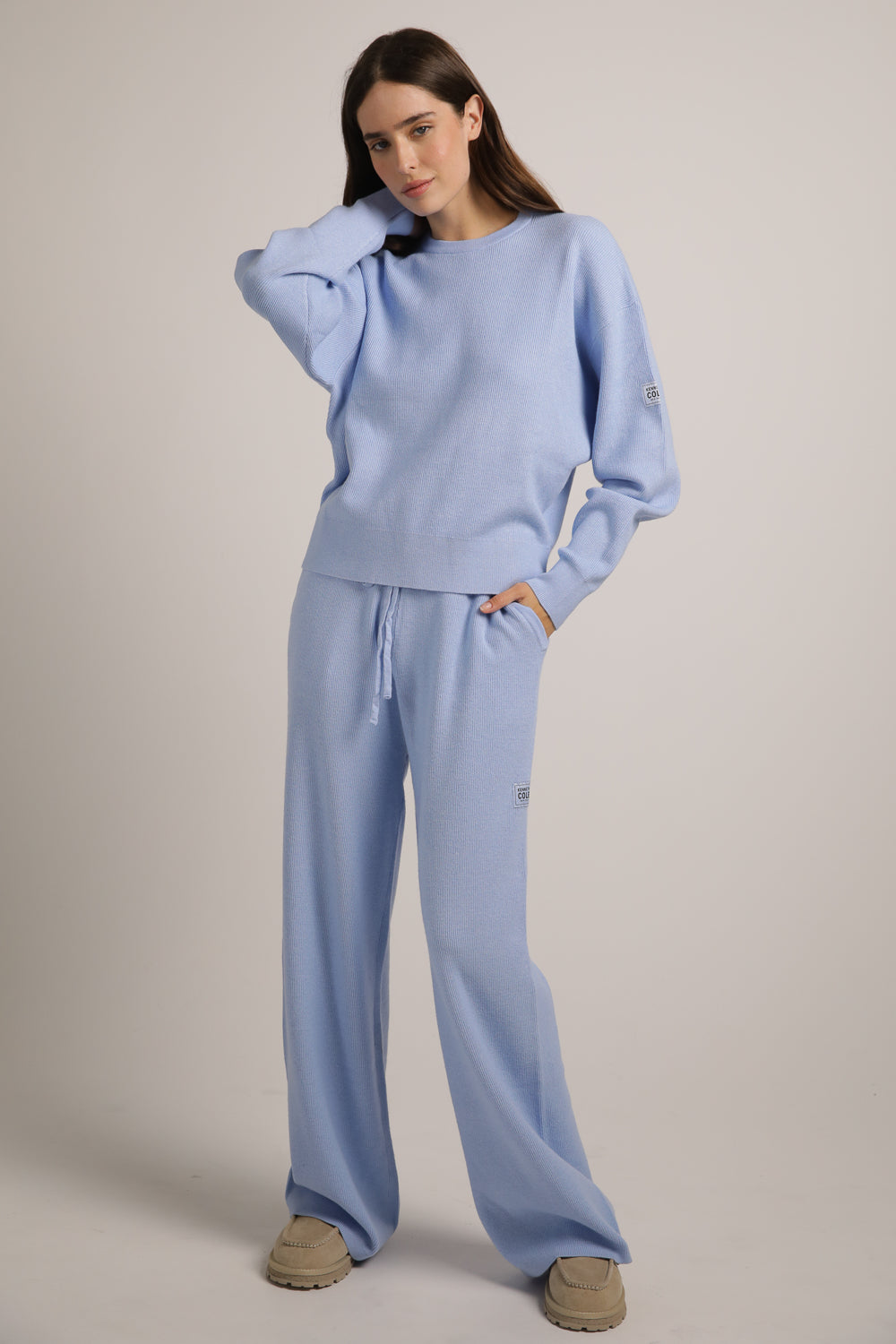 סווטשירט סרוג מבד ריב | קנת קול