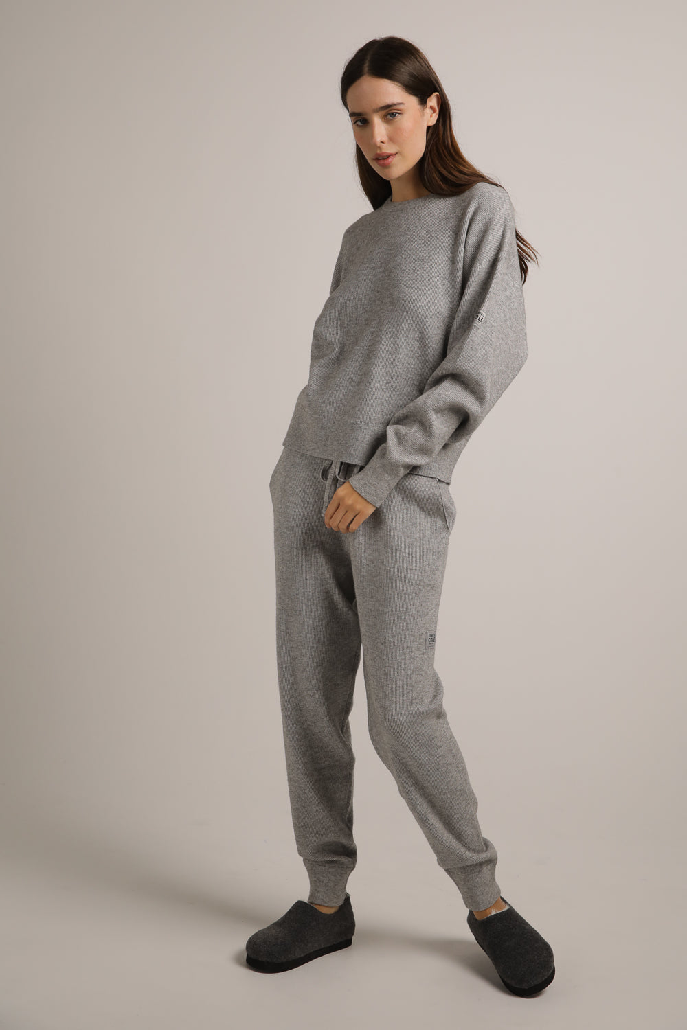 סווטשירט סרוג מבד ריב | קנת קול