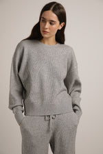 סווטשירט סרוג מבד ריב | קנת קול