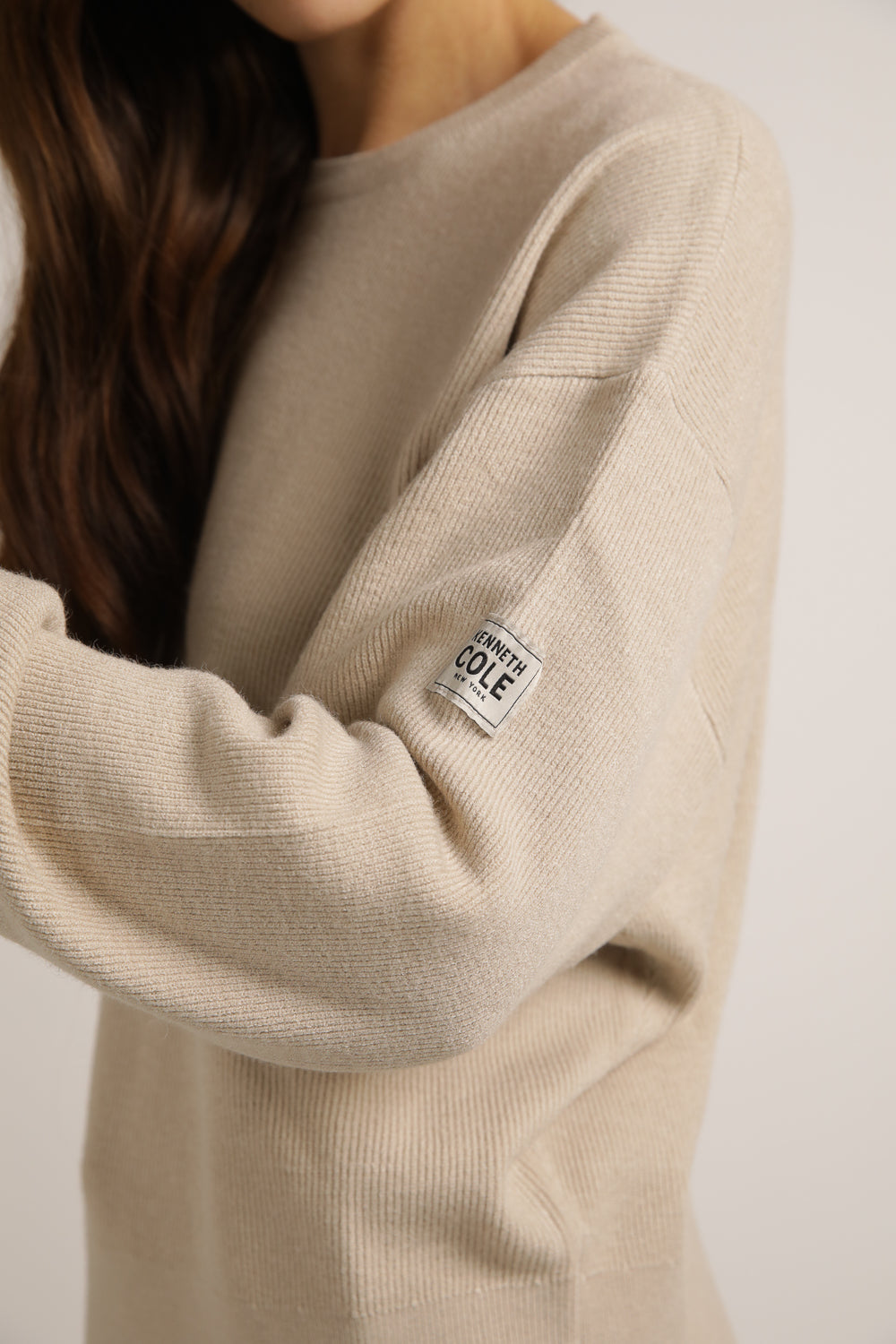 סווטשירט סרוג מבד ריב | קנת קול