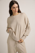 סווטשירט סרוג מבד ריב | קנת קול