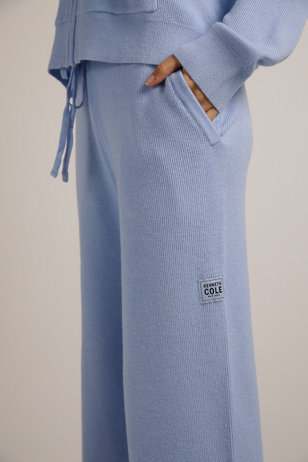 מכנסי סריג בגזרה רחבה | קנת קול