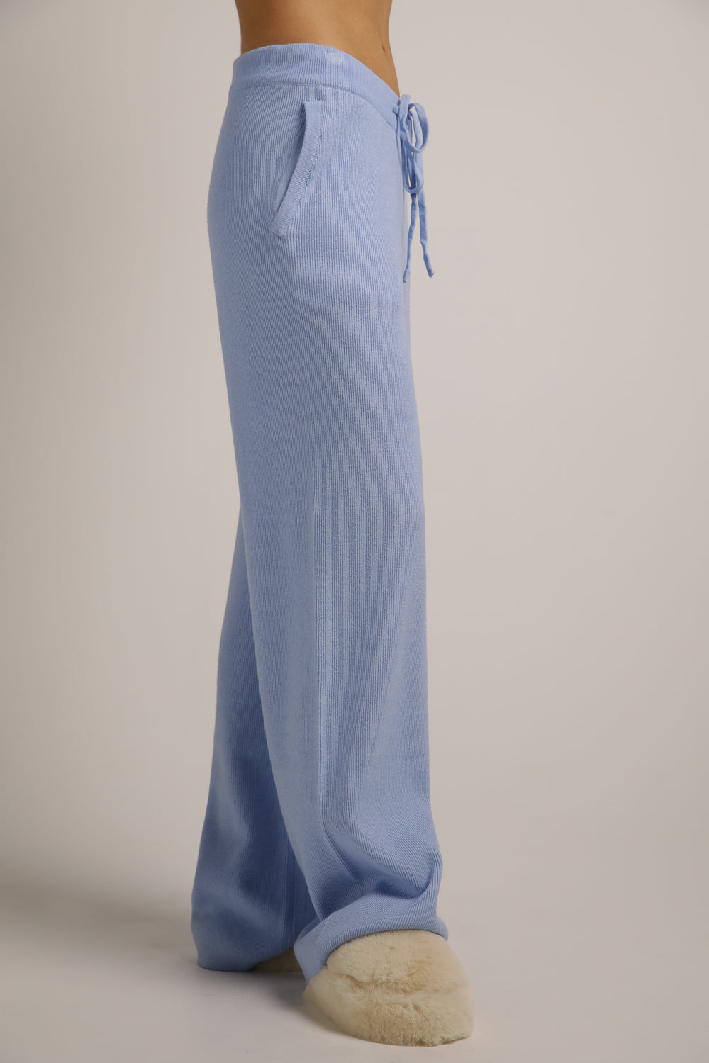 מכנסי סריג בגזרה רחבה | קנת קול