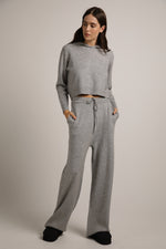 מכנסי סריג בגזרה רחבה | קנת קול