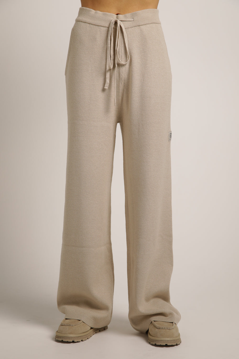 מכנסי סריג בגזרה רחבה | קנת קול