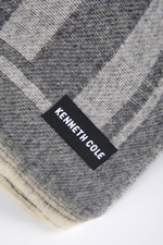 צעיף סרוג בצבע אפור לנשים | קנת קול