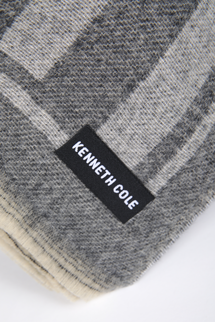 צעיף סרוג בצבע אפור לנשים | קנת קול