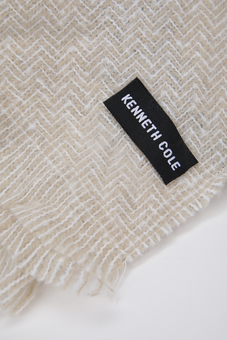 צעיף סרוג בדוגמת זיגזג | קנת קול