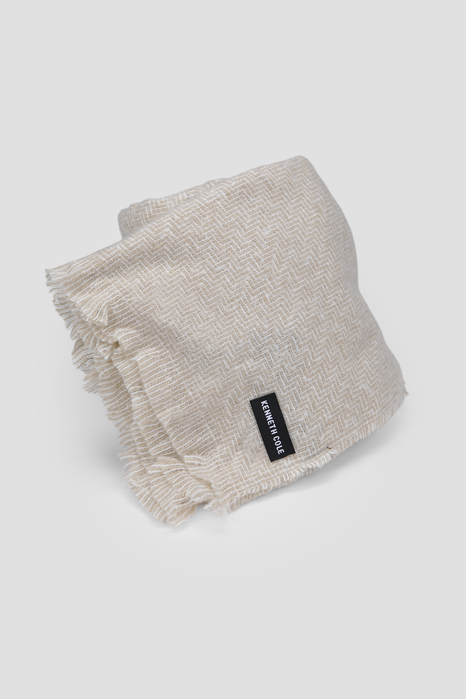 צעיף סרוג בדוגמת זיגזג | קנת קול