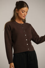 קרדיגן סריג עם לוגו בגב | קנת קול