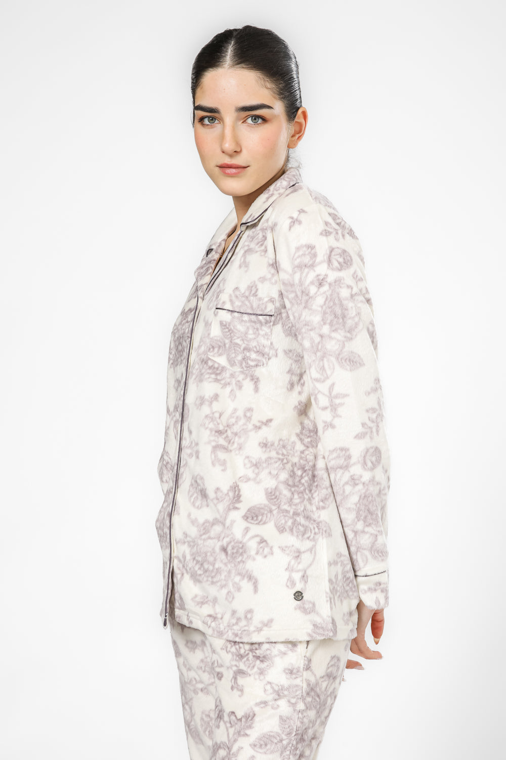 פיג'מה מכופתרת מינק