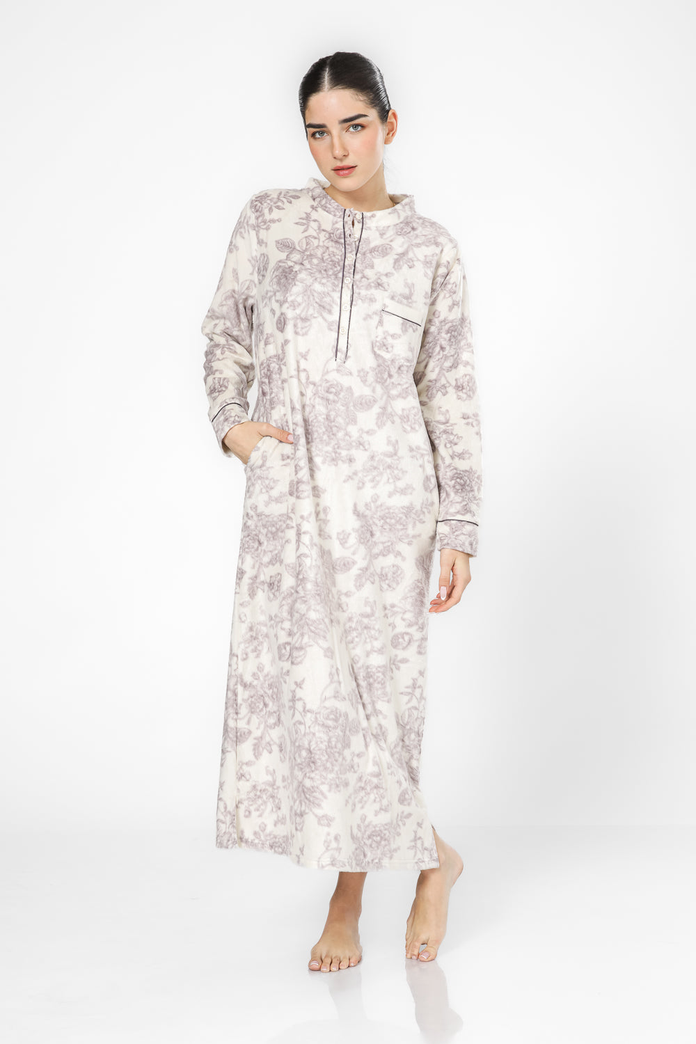 כותונת עם כפתורים מינק