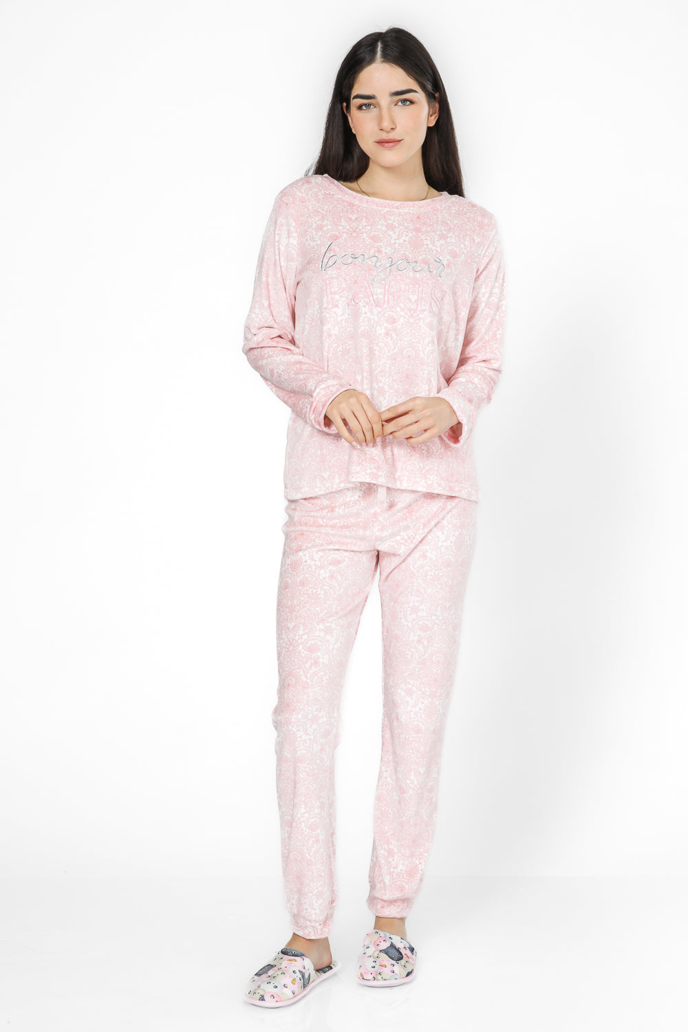 פיג'מה פייזלי קטיפה