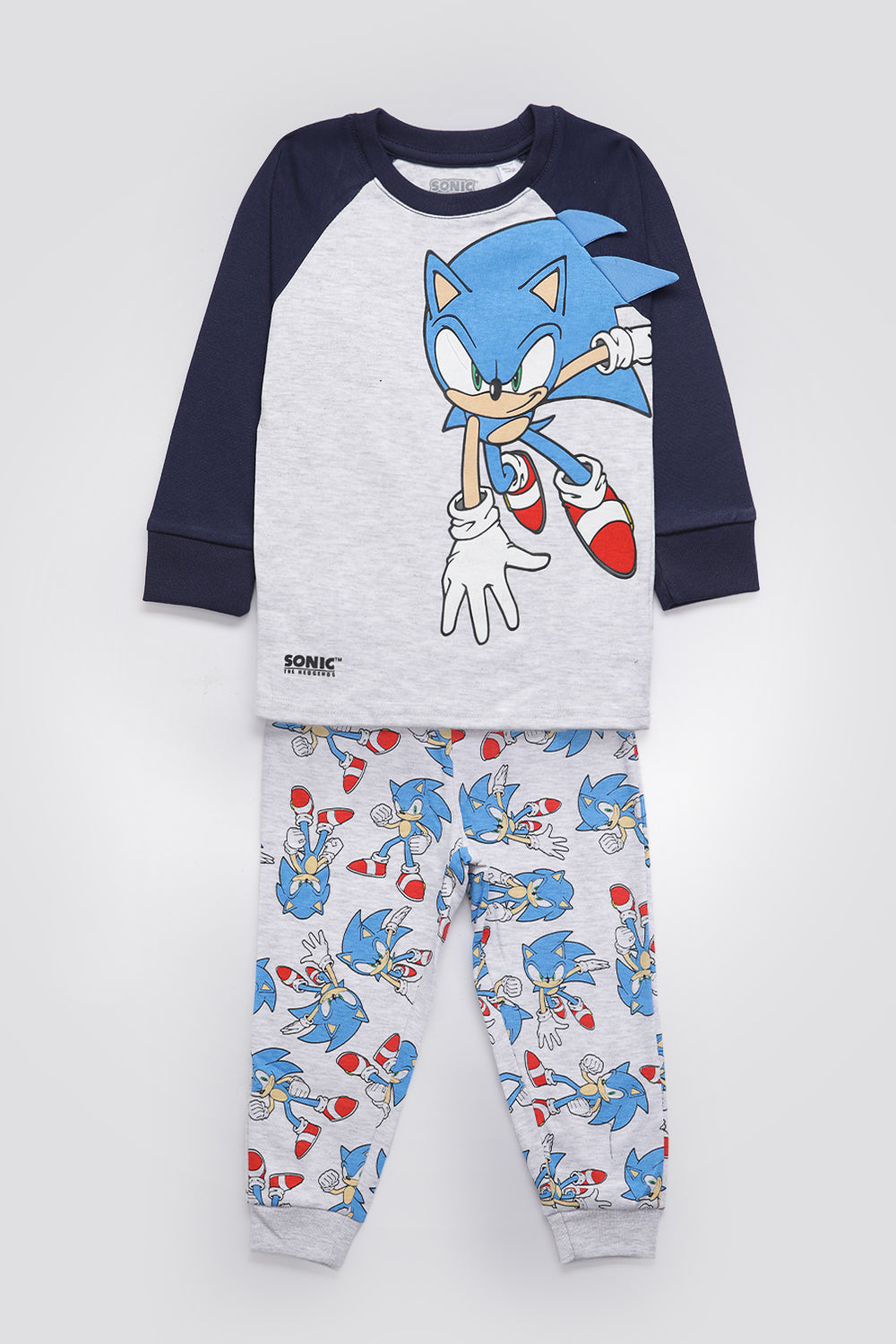 סט פיג’מת מעבר לילדים ארוכה דקה SONIC