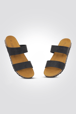 כפכף 2 רצועות בצבע שחור - MASHBIR//365