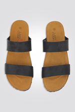 כפכף 2 רצועות בצבע שחור - MASHBIR//365