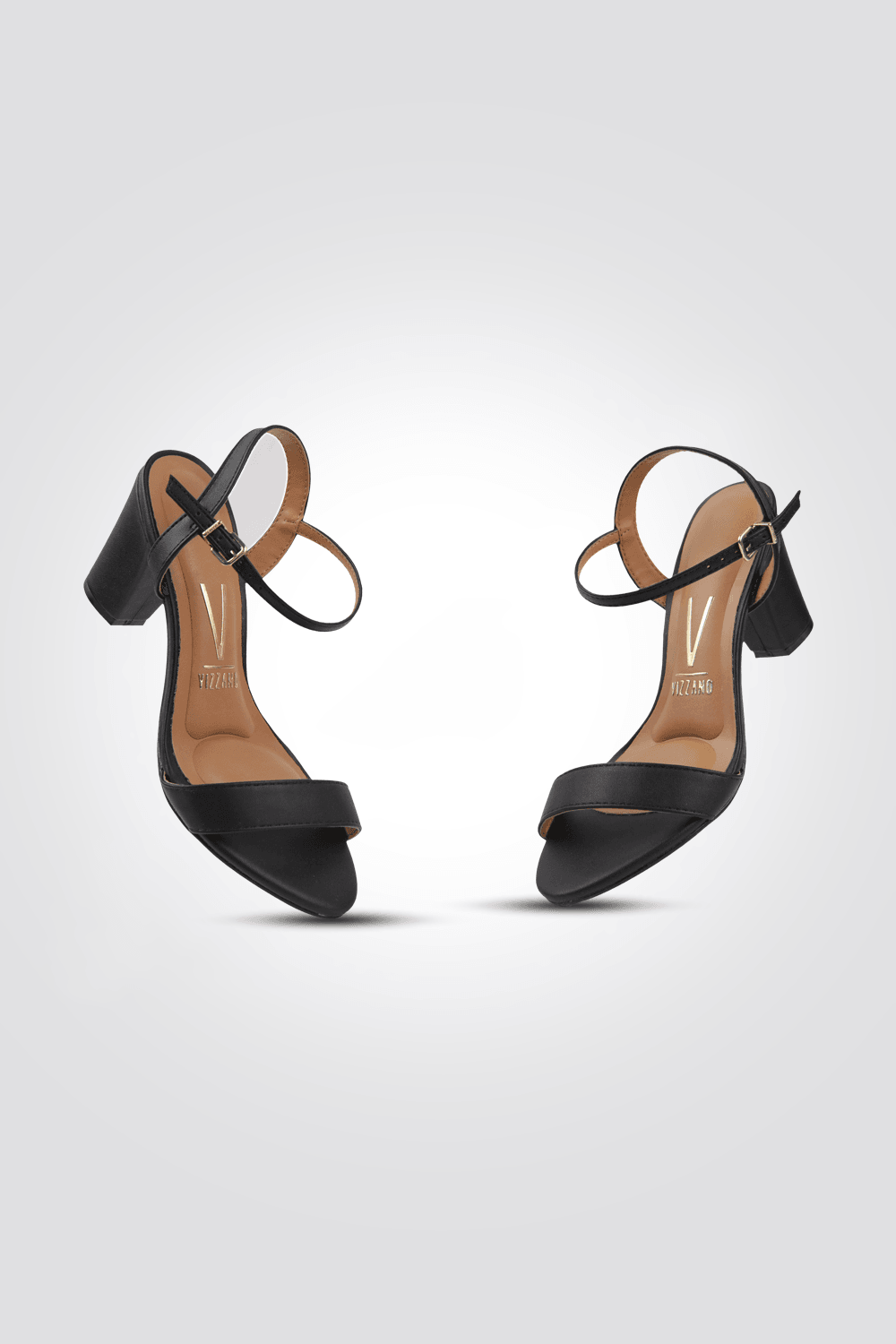 סנדל עקב לנשים בצבע שחור - MASHBIR//365